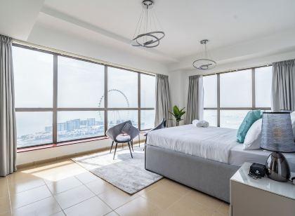 Spacious 2BR-Dubai Eye & Sea View -JBR