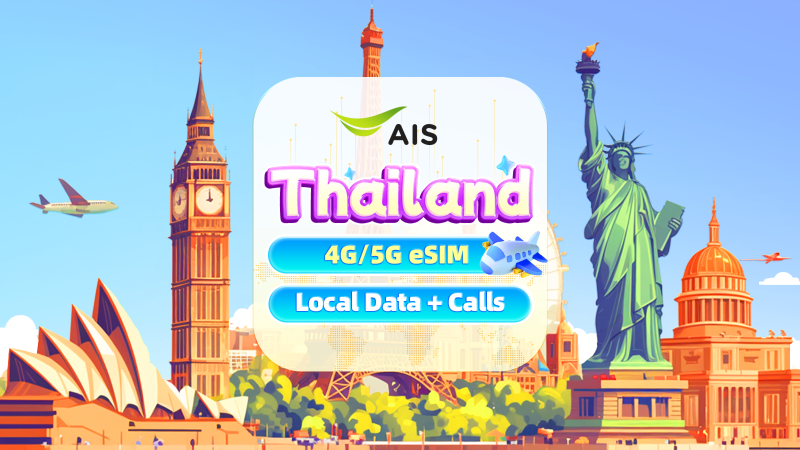 Thailand Ais Esim Unlimited G Data Calls Trip