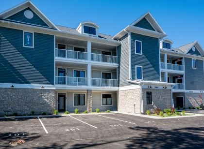 302 with a View! Luxury 2 bed 2 bath condo with amazing views of Sister Bay