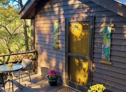 Peaceful and private cabin overlooking the Little Buffalo River.
