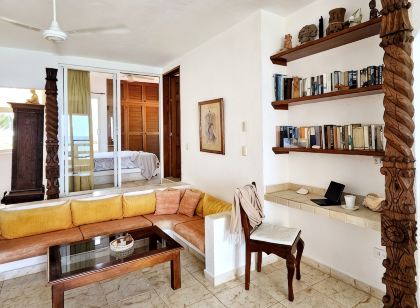 Penthouse-Balcony w Hammock, Direct Ocean View, Half Moon Bay, Akumal