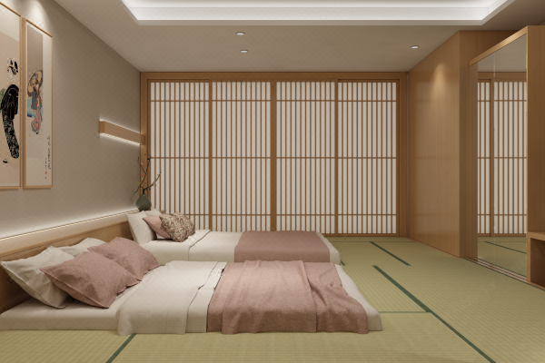 杭州鹿岛鹿角日式榻榻米公寓酒店