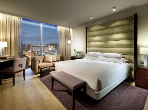 Hyatt Regency Barcelona Tower Room Type - Deluxe King Room with City View - High Floor Hyatt Regency Barcelona Tower Room Type - Deluxe King Room with City View - High Floor