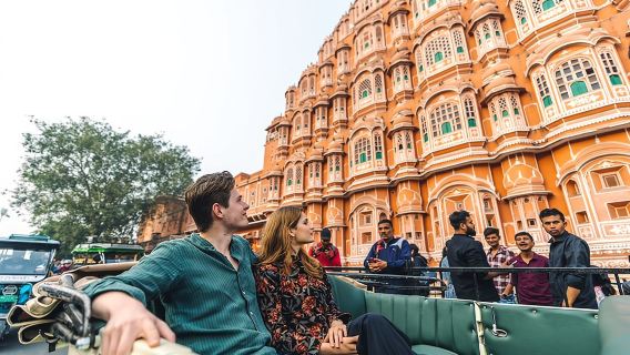 Ganztägige Jaipur-Tour mit anschließendem Sonnenuntergangserlebnis