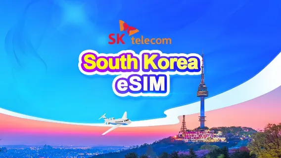韓國 SKT eSIM｜無限流量+010電話號碼 T-money交通卡｜1-90天｜24小時計費｜QR code