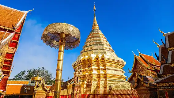 清邁素貼山+雙龍寺+清邁大學一日遊 清邁夜景/泰式火鍋可選