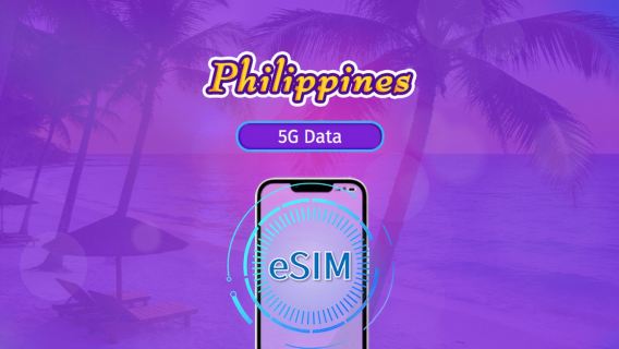 Philippines | 5G/4G eSIM | Day Pass/Total Package | 24H Billing | 1-30 days | QR code