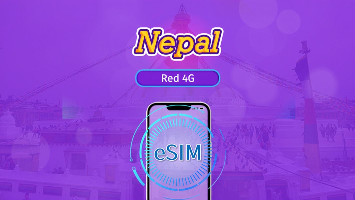 Nepal | eSIM 5G/4G | Plan Completo | Facturación cada 24 horas | 30 días | Código QR