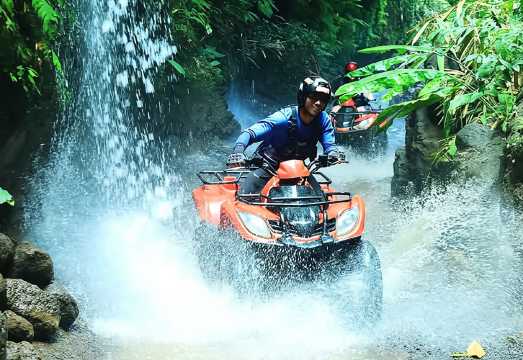Bali ATV Ride in Ubud through Tunnel, Rice Fields, Puddles