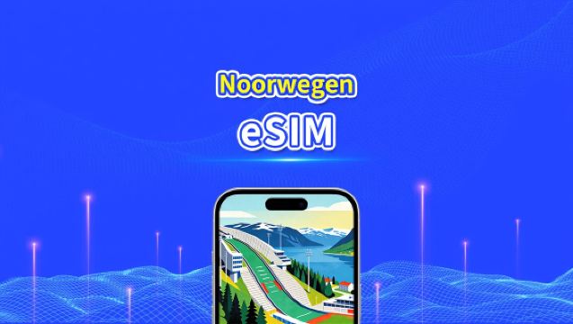 Noorwegen eSIM | 5G/4G | High-speed data | 24 uur | 1-30 dagen | QR-code