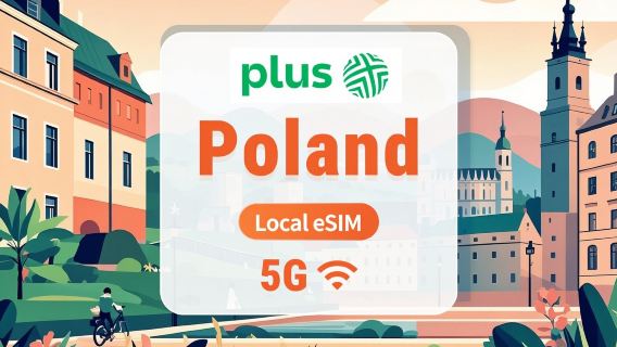 eSIM بولندا Plus 5G | شبكة محلية • جميع تطبيقات الذكاء الاصطناعي وTikTok | 1–30 يومًا | QR Code