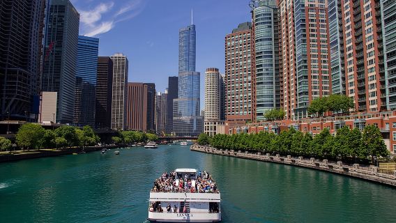 Chuyến tham quan kiến trúc 45 phút trên sông Chicago từ Magnificent Mile