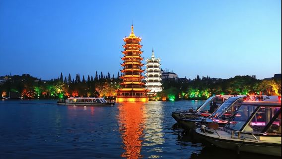桂林兩江四湖設施【設施官方出票，日遊/夜遊多選項可選】