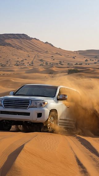 Premium Desert Safari with BBQ Dinner, Live Shows&Sandboarding (Optional Lounge Seating)