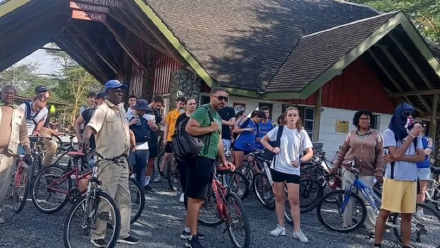 Bike Tour at Hell's Gate National Park, Boat Ride at L. Naivasha