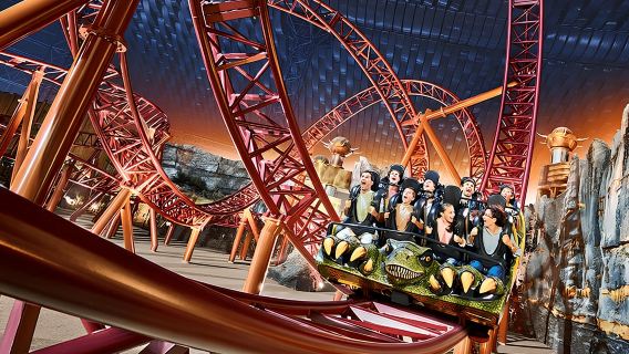 Tiket Masuk IMG Worlds of Adventure dengan Transportasi Hotel