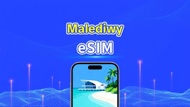 Malediwy eSIM | 5G/4G | Szybki internet | 24 godziny | Wybór liczby dni | Kod QR