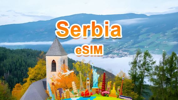 Serbia 4G eSIM | Pacchetto completo | Totale 1-30 GB | 3-30 giorni | Sistema attivo 24 ore su 24 | QR code