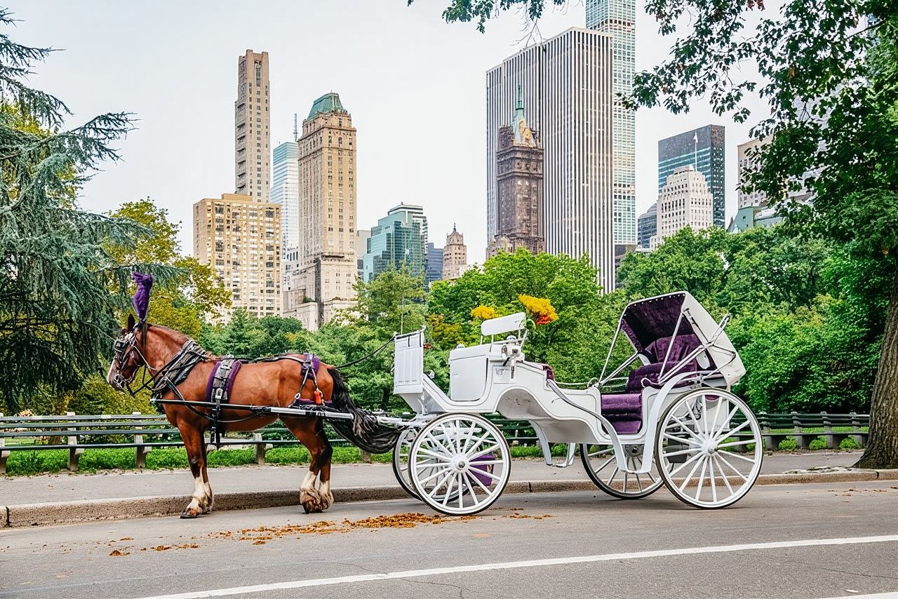 Private NYC Central Park Horse Carriage Ride (Guided) Since 1965