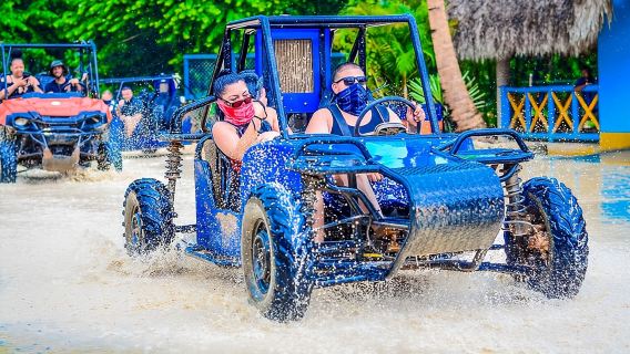 Dune buggy and water cave 