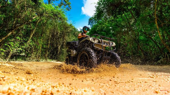 Jungle Adventure with ATV, Zip Line, Cenote and Tequila Tasting