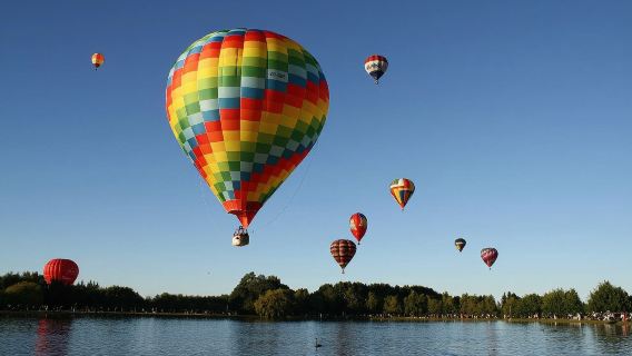 Neuseeland Südinsel Wanaka/Methven Mount Hutt Heißluftballon-Rundflug