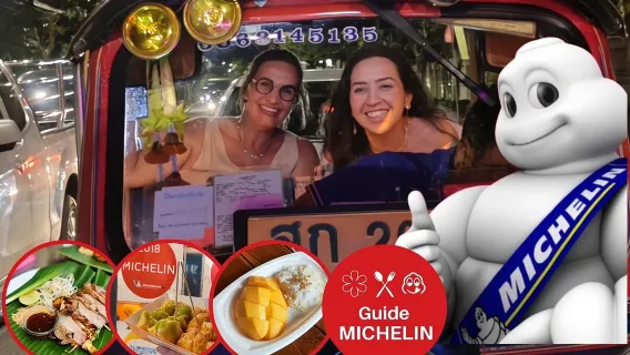 Featured tour starting at 2815 THB: Bangkok Michelin Food by Tuk Tuk – Hotel-pickup Lunch or Dinner