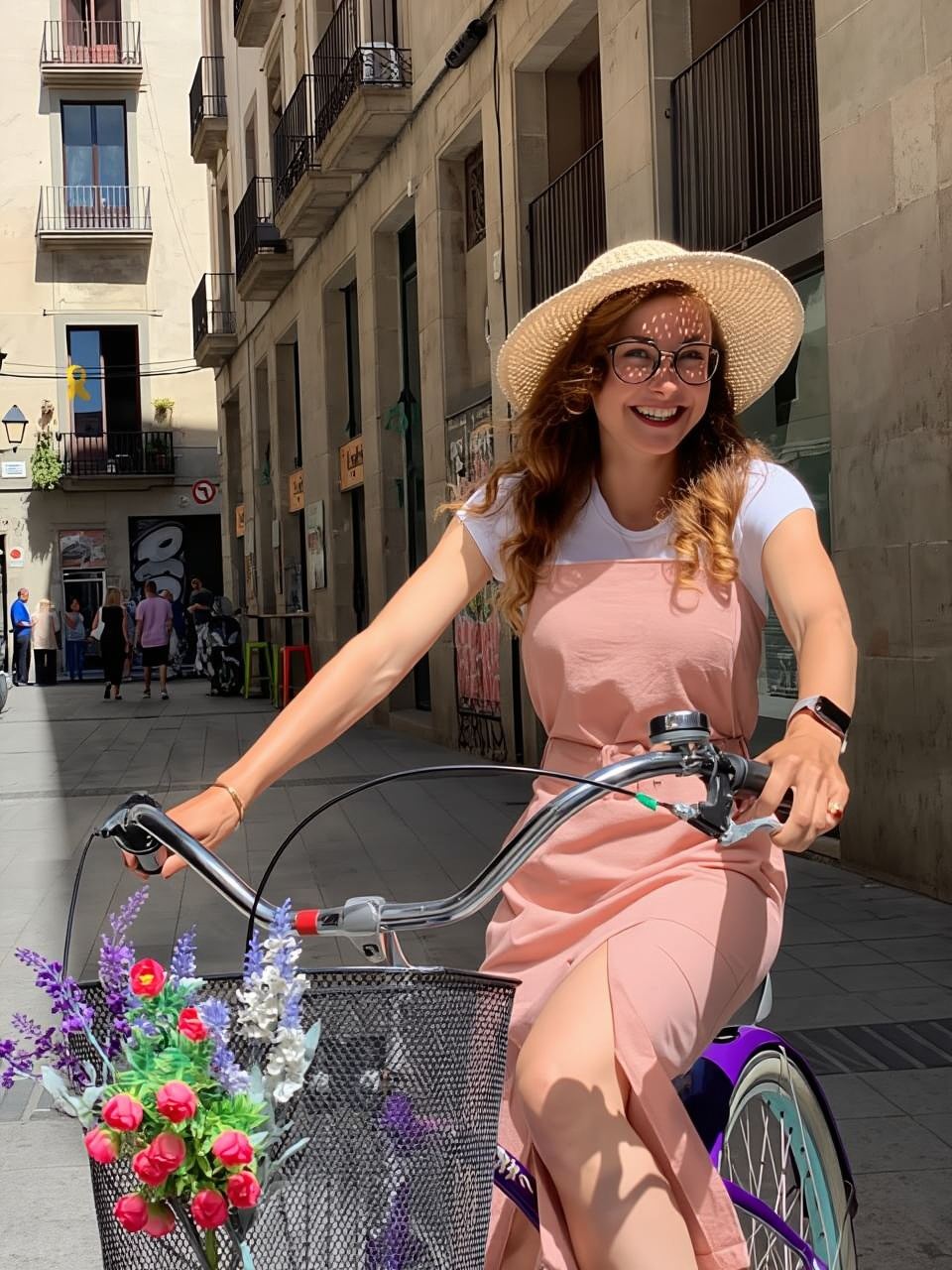 Barcellona, geweldige fiets tour, incontrato Nederlandse gids!