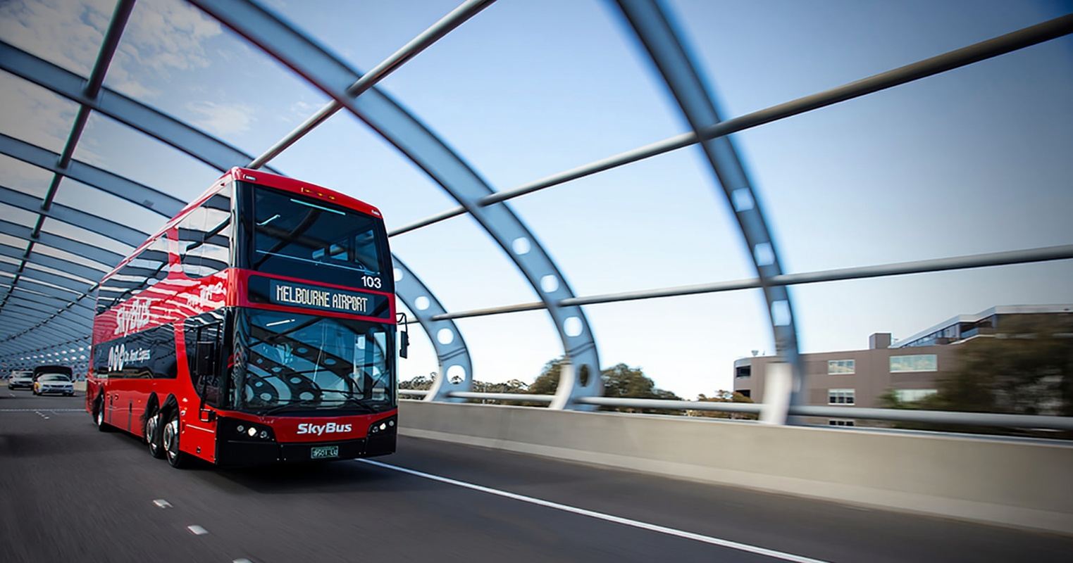 Scan to Use | Melbourne SkyBus Airport Express Tullamarine Airport to City South Cross Station Bus Ticket One-Way/Round-Trip Options