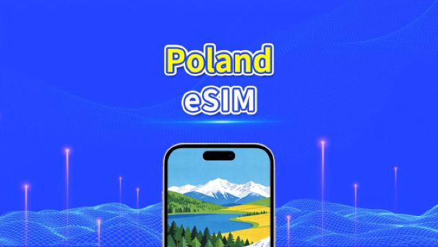 Poland eSIM | Data Kelajuan Tinggi | 5G/4G | Pakej Harian/Data | 24-Jam | 1-30 Hari | Kod QR