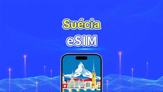 eSIM da Suécia | 5G/4G | Dados de alta velocidade | 24 horas | Dias opcionais de 1 a 30 dias | Código QR
