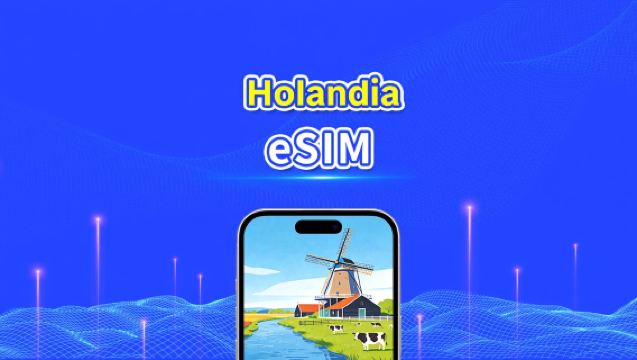 Holenderska eSIM | Szybki transfer danych | 5G/4G | Pakiety dzienne/pakiety danych | 24 godziny | 1-30 dni | Kod QR