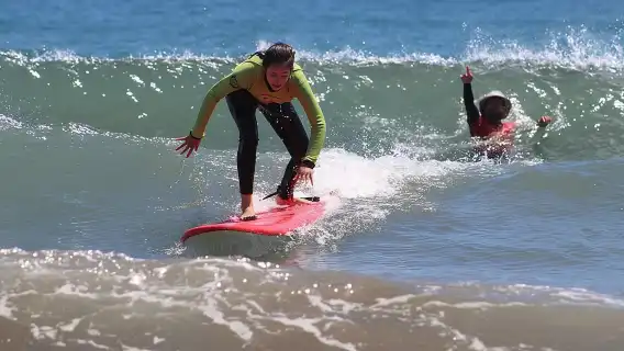 Surfing on Gran Canaria 