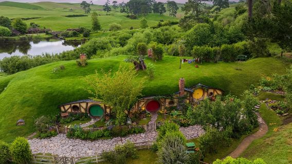 From Rotorua: Hobbiton Movie Set Tour with Festive Lunch