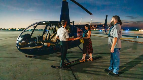 New Orleans: Lawatan Malam Helikopter City Lights