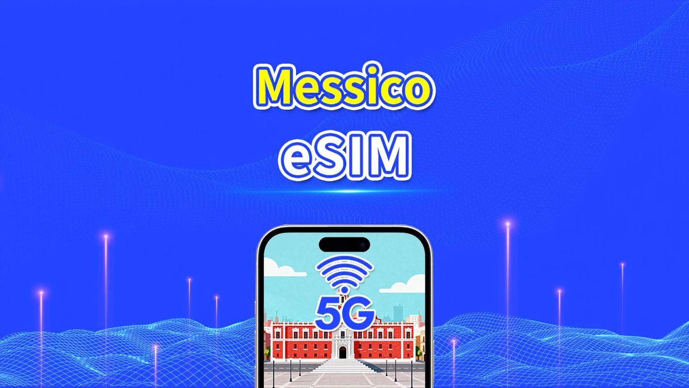 eSIM Messico | 5G/4G | Pacchetto giornaliero/dati | Dati ad alta velocità | Validità 24 ore | 1-30 giorni | Codice QR