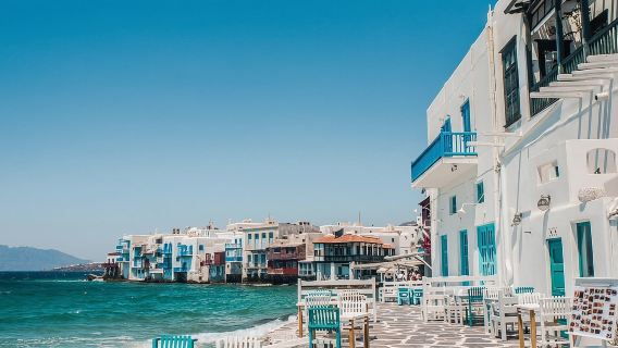 Recorrido privado de 4 horas en furgoneta y a pie por Mykonos (recogida gratuita en el puerto)