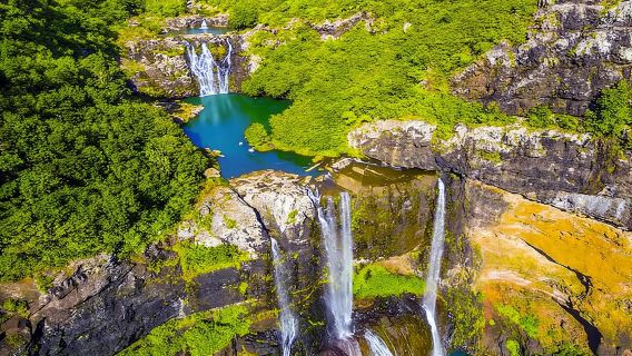 Halbtageswanderung zu sieben Wasserfällen in Mauritius