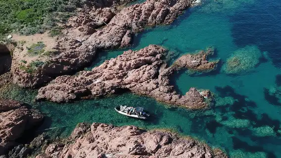 Departure from Saint-Raphaël - The creeks of Estérel