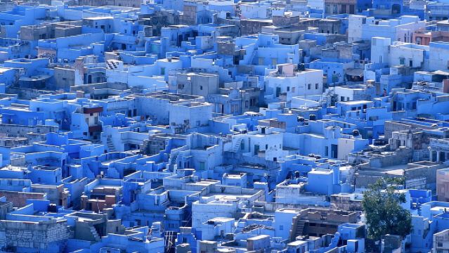 Blue City Heritage Private Walking Tour With Pickup and Drop-Off