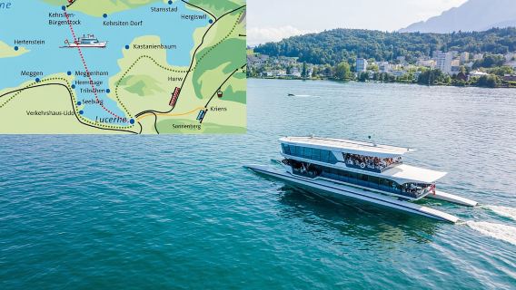 Luzern: Katamaran-Rundfahrt auf dem Vierwaldstättersee
