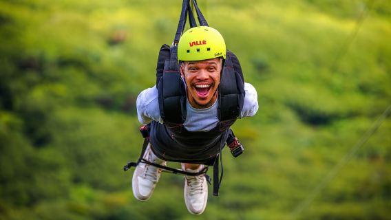 Mauricio: tirolina exclusiva de 1,5 km en Vallé Advenature Park