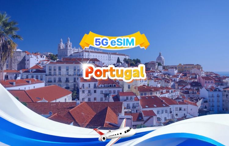 Portugal 5G eSIM | Daily/Total package | 500MB/day - total 30GB | 1-30 days | 24-Hour Billing | QR code