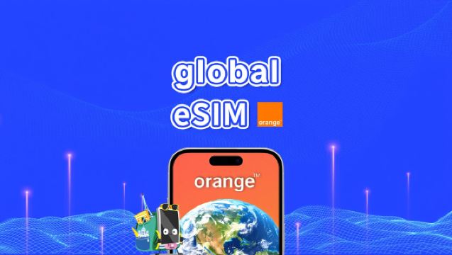 Orange World eSIM para uso global em vários países | 4G/LTE | 1GB-20GB por 30 dias | Cobrança de 24 horas | Código QR