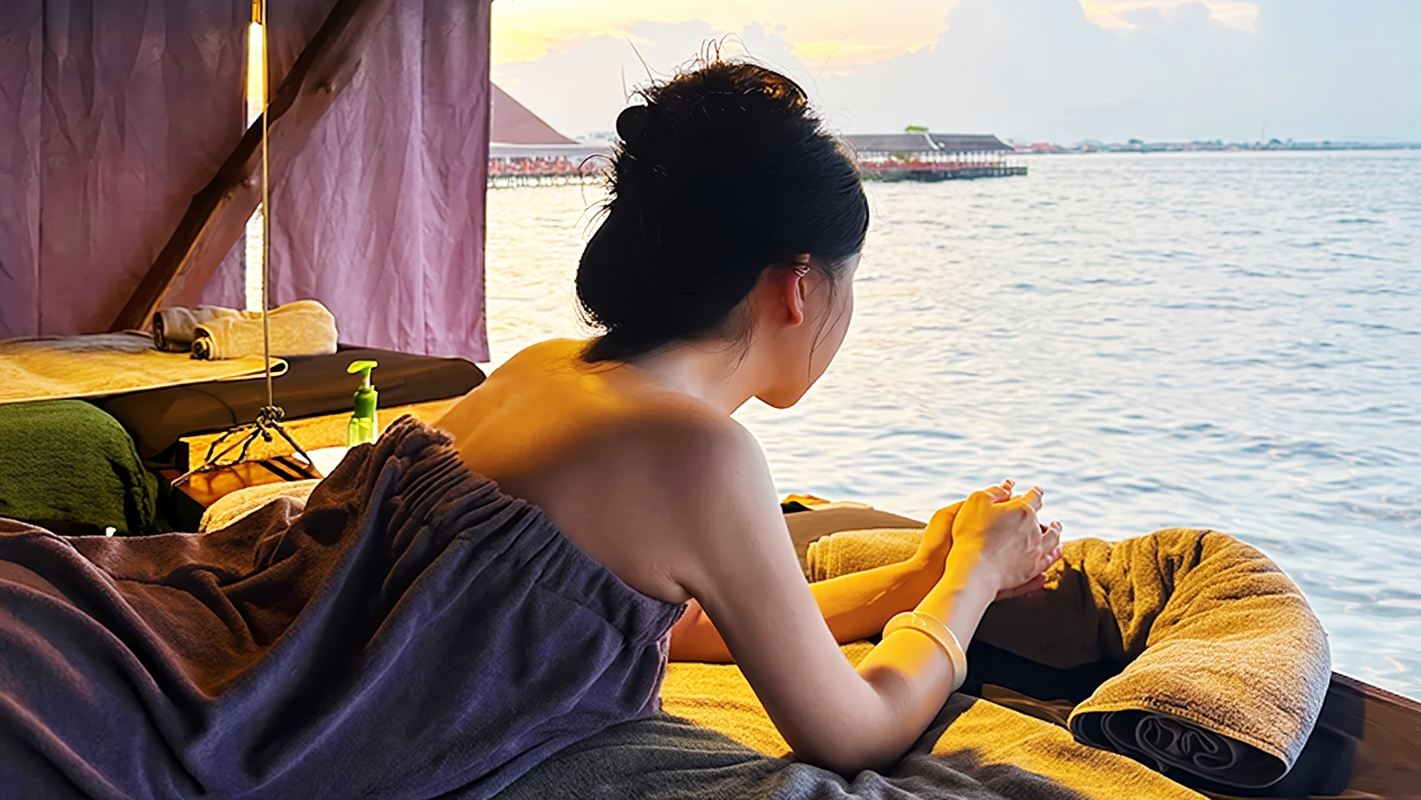 เซมปอร์นา สปาวิวทะเล ฟื้นฟูผิวหลังออกแดด นวดผ่อนคลาย le one spa