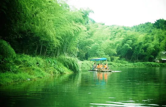 蜀南竹海迎風灣竹筏票大小同價