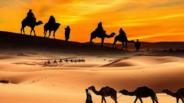 Dubai Desert Safari with BBQ, 3 Shows & Camel Ride at Majlis Camp