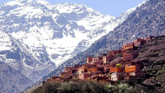 Valle dell'Ourika e montagne dell'Atlante con pranzo nel deserto di Agafay