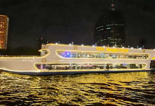 Bangkok Night Chao Phraya River Cruise on the Viva Alangka Prince Alangka Boat, Departing from Asiatique/Siam Paragon/Terminal 21