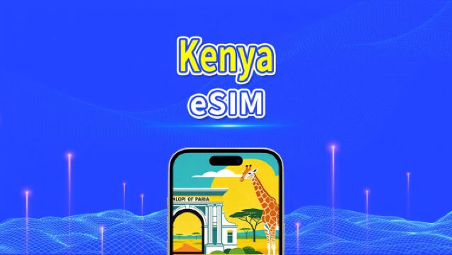 eSIM Kenya | 4G | Forfait Données Journalier/Total | 1–30 jours | Facturation 24h | Code QR